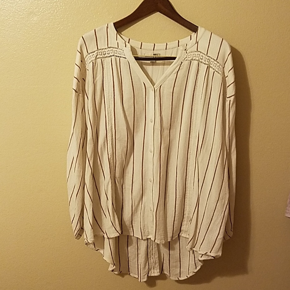 Amuse society oversized blouse